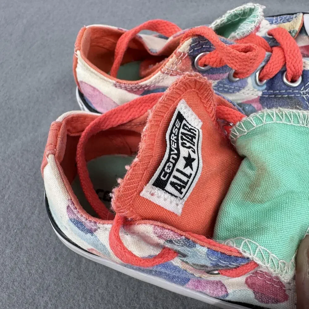 Converse All Star Shoes Infant‎ Size 7 Multicolor Polka Dot Low Top Sneakers